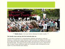 Tablet Screenshot of carolinamusicfests.com